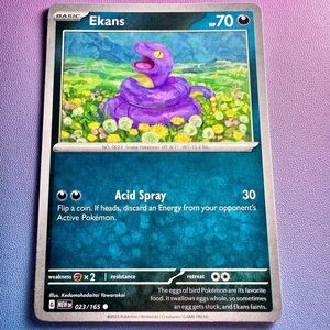 ekans - 023/165 (common) — pokemon: 151